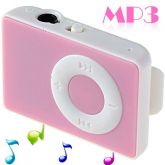 Mini Mp3 c/ Clip Pink - Ref: M-74733