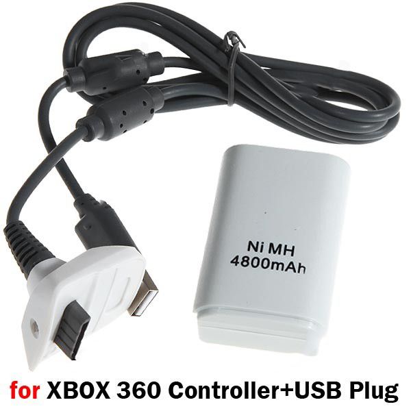 Bateria para XBOX360 + Controlador USB plug. Ref: GBOXBT02